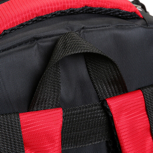 Mengfanke (mengfanke) Mengfanke large capacity outdoor mountaineering bag travel sports backpack men and women fashion travel trend bag leisure bag red