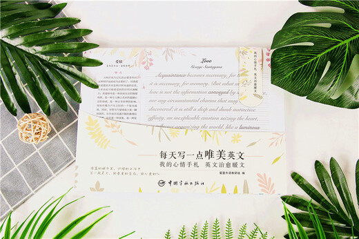 英语字帖 每天写一点唯美英文：我的心情手札 英文治愈暖文（附赠临摹纸+磁性书签夹+配乐朗读音频）