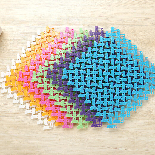 Zhengba colorful big feet bathroom splicing floor mats water-proof floor mats free splicing bathroom non-slip mats kitchen cuttable floor mats toilet partition water foot mats shower grass green 25*25cm