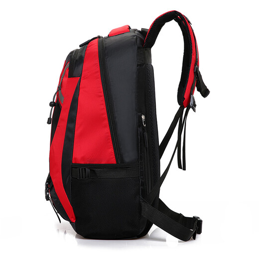Mengfanke (mengfanke) Mengfanke large capacity outdoor mountaineering bag travel sports backpack men and women fashion travel trend bag leisure bag red