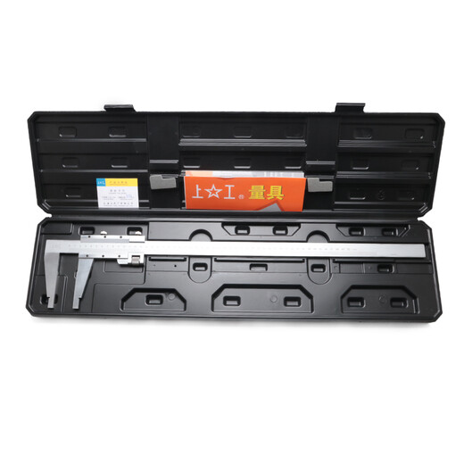 Shanggong vernier caliper 0-600mm graduation value 0.02 mechanical vernier caliper lower measuring surface oil level line card carbon steel oil level caliper high precision
