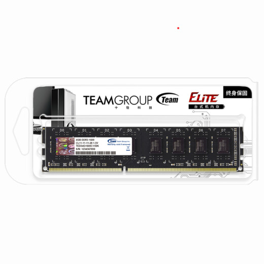 Team 4GBDDR31600 frequency desktop memory module