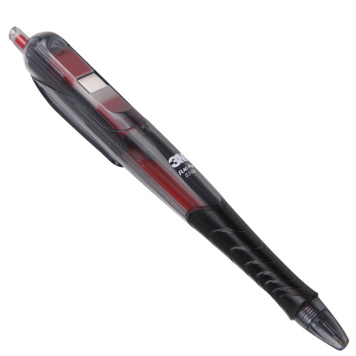3M 6支装 0.5mm 抽取指示标签中性笔 695-RE 备考笔 红色笔 红色标签