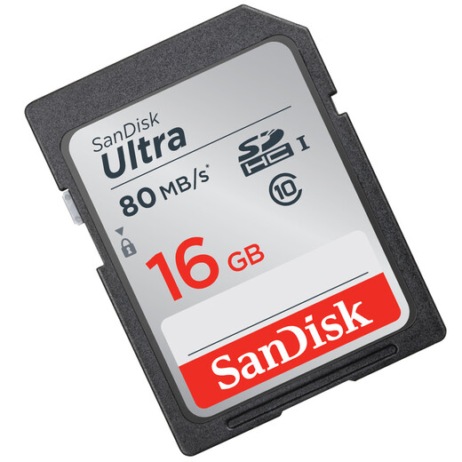 SanDisk 16GB SD Memory Card C10 Extreme Speed Memory Card, reading speed 80MB/s, captures full HD, ideal companion for digital cameras