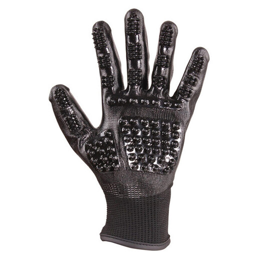 Hanhan Paradise pet dog bath brush bath glove artifact medium and large dog bath to remove floating hair comb massage gloves black