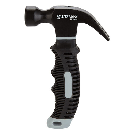 MASTERPROOF small claw hammer hammer household hammer multi-functional nail hammer car safety hammer woodworking hammer claw hammer 8OZ mini claw hammer German DIN standard