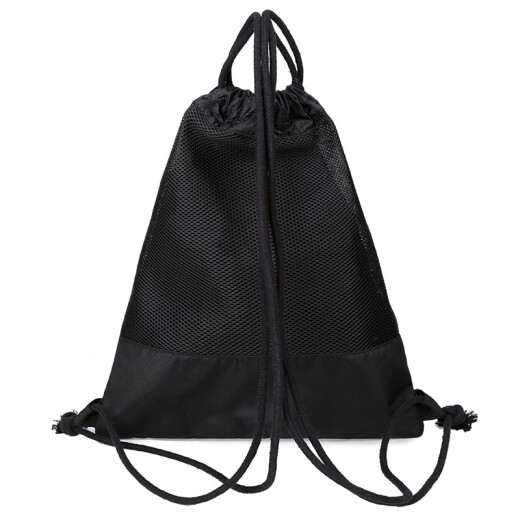Light rider pocket drawstring backpack men's and women's storage bag simple outdoor travel sports fitness backpack leisure bag 169 black
