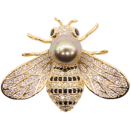 Idel Bee Sweater Coat Brooch Korean Corsage Female Cute Cartoon Pin Cardigan Button Korean Luxurious Accessories Goddess 38th Women's Day Birthday Gift for Wife and Girlfriend Bee Brooch XZ0007