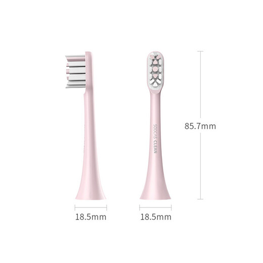 SOOCAS electric toothbrush head, universal cleaning type, SOOCAS toothbrush universal brush head, pink 2 pack