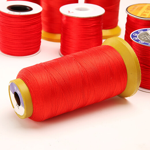 Beauty decoration red rope braided wire red wire pendant rope lanyard ring bracelet necklace rope handmade DIY Chinese knot wire 6 strands