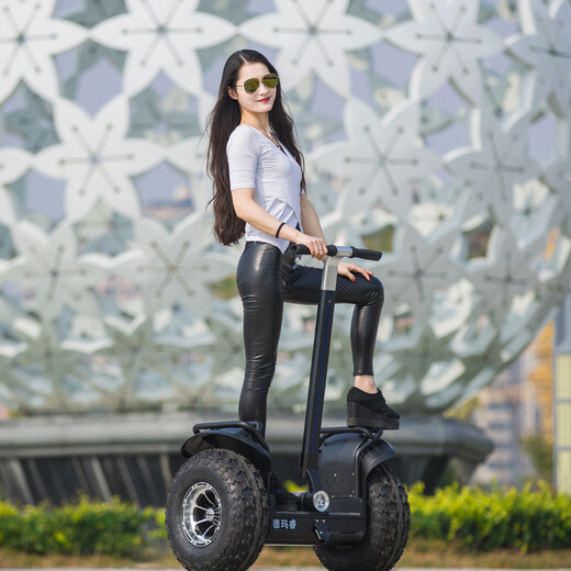 Demarui M12 Voyage électrique Somatosensoriel Intelligent pliant hors route Contrôle des jambes Balance vélo adulte voiture parallèle avec main courante à longue portée noire de 80 kilomètres