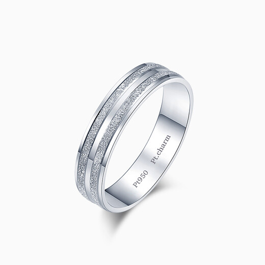 Pt.Charm platinum ring pt950 platinum couple ring women's lifestyle wedding ring jewelry fashionable and elegant gift women's ring out of stock can be customized contact customer service 4 grams