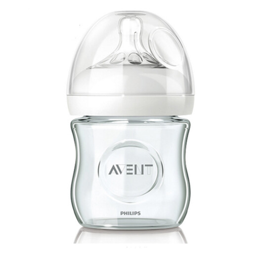 新安怡（AVENT）婴儿宝宝宽口径自然原生玻璃奶瓶8安士240ml SCF673 SCF674 进口 SCF671/13 120ml