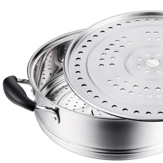 Shunda (SND) combination cover and bottom double-layer multi-purpose pot 304 stainless steel steamer gas stove induction cooker universal 28cm