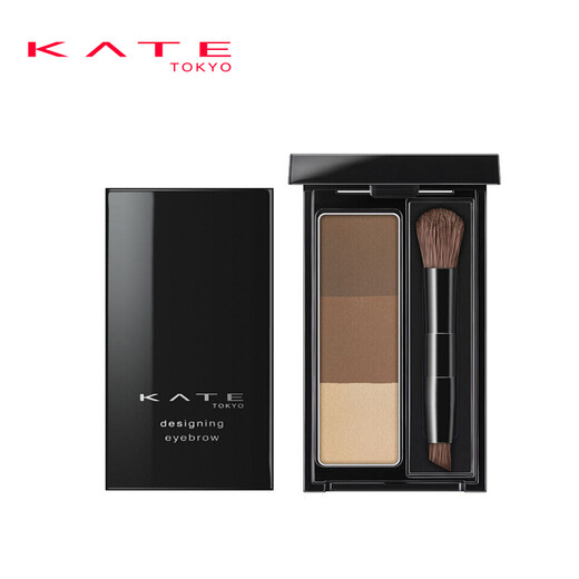 KATE three-color eyebrow powder, water-resistant and sweat-resistant, nose shadow, eyebrow shaping, 3-color long-lasting makeup, natural gift for girlfriend EX-5 2.2g