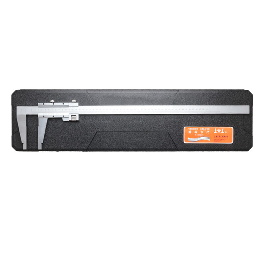 Shanggong vernier caliper 0-600mm graduation value 0.02 mechanical vernier caliper lower measuring surface oil level line card carbon steel oil level caliper high precision