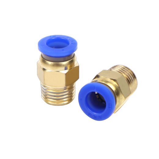 Yiniu tracheal joint PC pneumatic joint pneumatic component pneumatic quick plug connector cylinder solenoid valve thread straight through two installed trachea thread straight through quick plug connector PC8-02 (two installed)