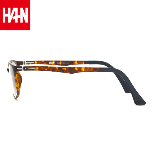 汉（Han Dynasty）近视眼镜超轻塑钢眼镜框架男女款 防辐射眼镜框可佩近视成品 4882 复古代瑁 配1.56非球面防蓝光镜片0-400度