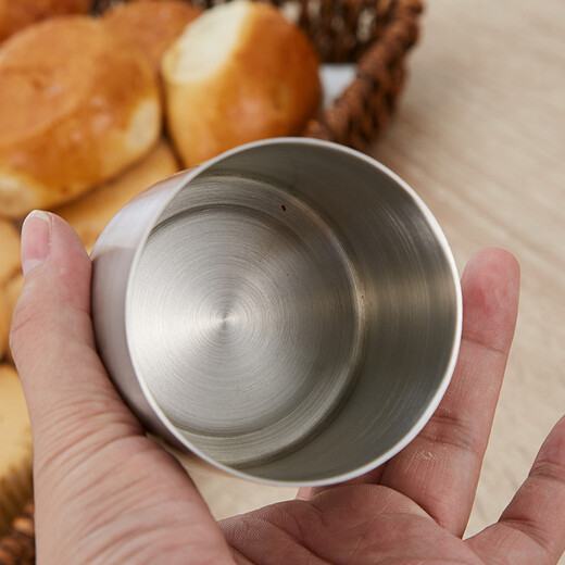 B&y 304 stainless steel ashtray, heightened and thickened ashtray, windproof car cigarette cup, thick material fashionable bar ashtray, 255 single, 304 single and heightened