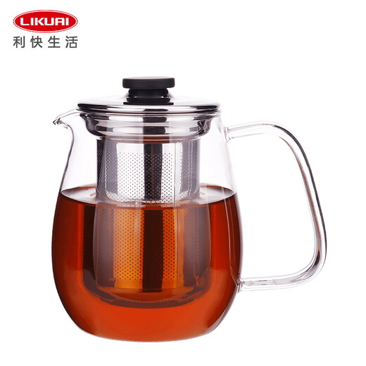 Kinto Japan imported teapot heat-resistant glass stainless steel filter tea set teacup set flower teapot home use pattern 720ml
