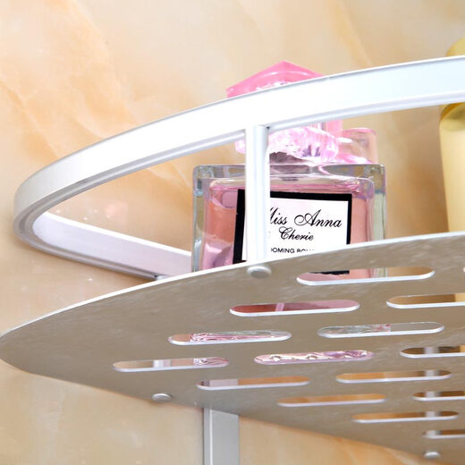 BEISi bathroom storage rack space aluminum single layer corner rack bathroom tripod storage rack wall hanging shelf matte double layer tripod