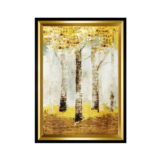 Reputation European porch decorative painting abstract oil painting American aisle mural corridor hanging painting vertical background wall painting 60*90 wealth