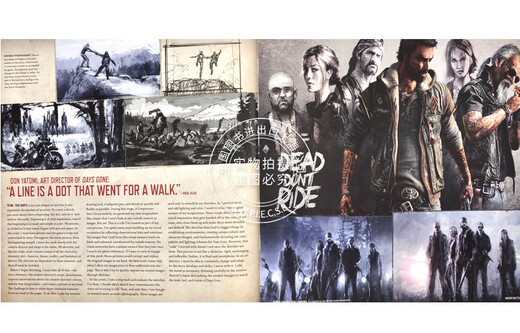 现货 往日不在设定集 英文原版 ART OF DAYS GONE HC Ps4游戏大作往日