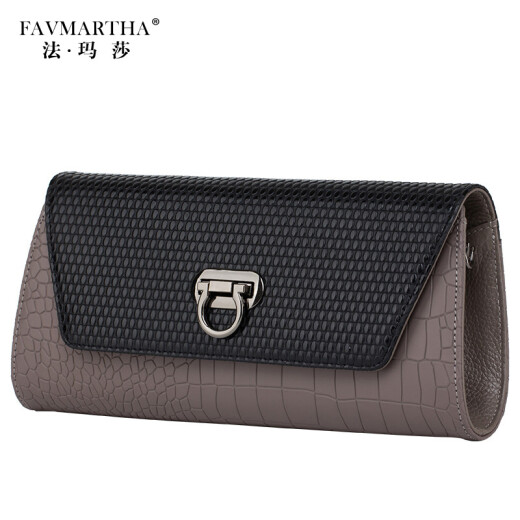 Famasha brand long wallet handbag for women 2020 new fashion large capacity clutch bag evening bag Korean style clutch bag for women khaki