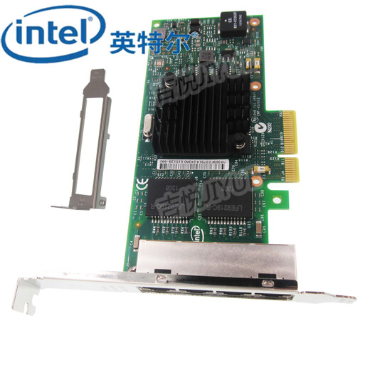 英特尔（Intel） I350-T4千兆网卡PCIeX4服务器4口适配器I350T4BLK原装台式机工控机工业相机视觉机器网卡 I350T4