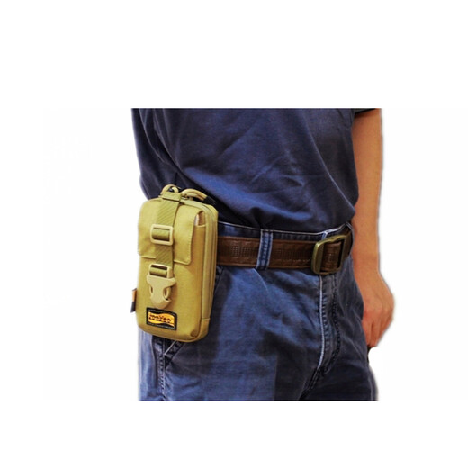 LooYoo A148 high-standard nylon large-screen mobile phone waist bag shoulder strap bag outdoor multi-functional waist bag arm bag military attachment bag A148T shoulder strap bag version khaki (YKK zipper)