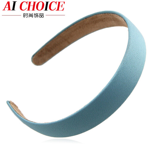 AiChoice简约宽边发卡发箍女带齿发饰防滑韩国头箍女布艺头饰时尚饰品 黑色