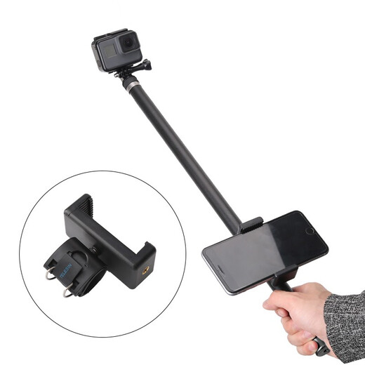 TELESIN(泰迅)运动相机2.7米自拍杆大疆action5pro 4 3超长自拍杆适用Gopro12 11自拍杆2.7米碳纤维手持杆 2.7m碳纤维自拍杆（一代）