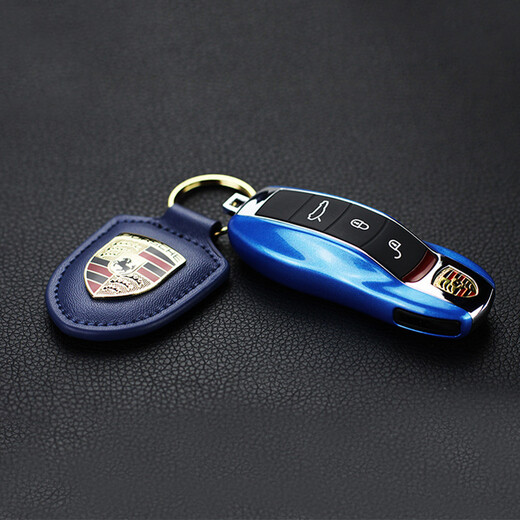 
CHUANGXUN Porsche Automotive Modified Cayenne Key Cover 911 Caman Macan McLaren Palamela 718 buckle White buckle + pearlescent white left and right shell (excluding middle frame).