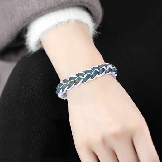 Douyin same style couple bracelet holographic reflective internet celebrity shoelace bracelet male and female couple braided color changing bracelet reflective shoelace student Hokage basketball bracelet little lion couple pair