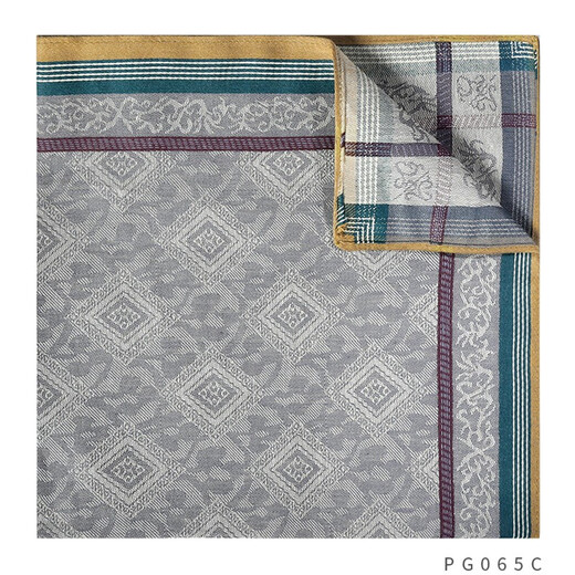 IFSONG Meisong Men's Handkerchief Pure Cotton Sweat-wiping Retro Handkerchief Sweat-Absorbent Square Handkerchief Three Packs for Men to Give to Elders Gift Box for Famous Family 3 Packs (PGZH001)
