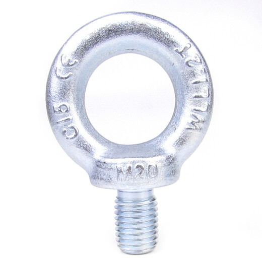 Jishuo eye bolt 304 galvanized British eye nut eye screw lifting eye/hanging nut galvanized fine tooth eye hanging wire M64 (16.0T)
