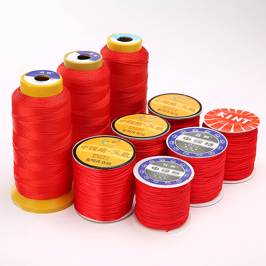 Beauty decoration red rope braided wire red wire pendant rope lanyard ring bracelet necklace rope handmade DIY Chinese knot wire 6 strands