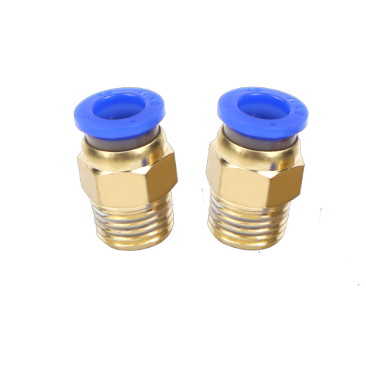 Yiniu tracheal joint PC pneumatic joint pneumatic component pneumatic quick plug connector cylinder solenoid valve thread straight through two installed trachea thread straight through quick plug connector PC8-02 (two installed)