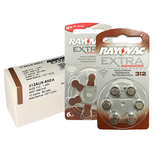 ReSound Hearing Aid Battery Liteway A312 Model Customized Machine, In-canal Battery (6 Pack)