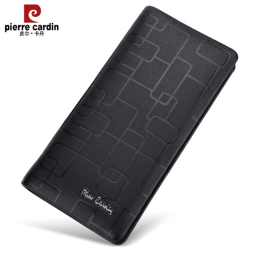 Pier Cardin Echtes Leder -Herrenhandtasche Kopfschicht Cowhide Clutch Long Herren Brieftasche Reißverschluss Handgratt große Kapazität Reißverschluss Brieftasche Spezielle Geschenkbox Verpackung klein 212*108*30mm