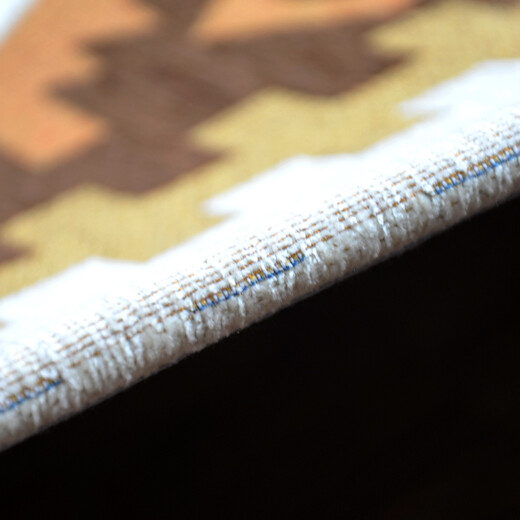 Zhonghong estilo europeo chenille pastoral jacquard puerta de entrada de entrada de entrada de entrada de piso lavable lavable lavable para desgaste de silla de silla tejida de silla tejida con almohadilla de la almohadilla del piso antideslizante 2601 azul 60*90 cm