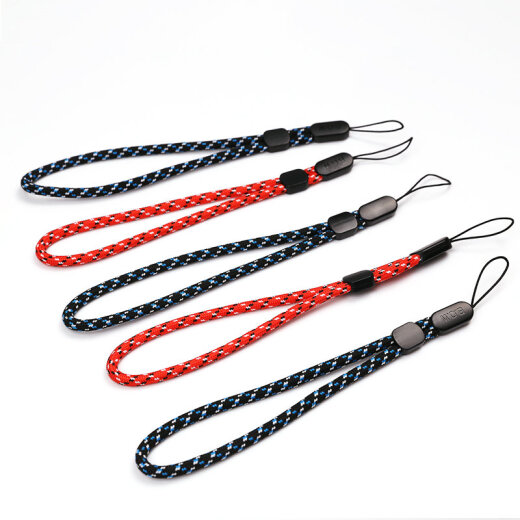 Hongweike mobile phone lanyard hand rope handle piece lanyard mobile phone pendant U disk key lanyard short style suitable for men and women new short lanyard - red