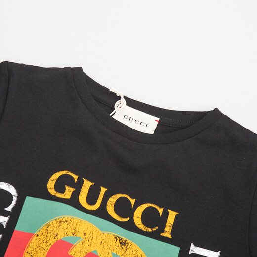 Gucci pattern cotton short-sleeved T-shirt 475740 X3G17 1060 4A/4 years old/104cm
