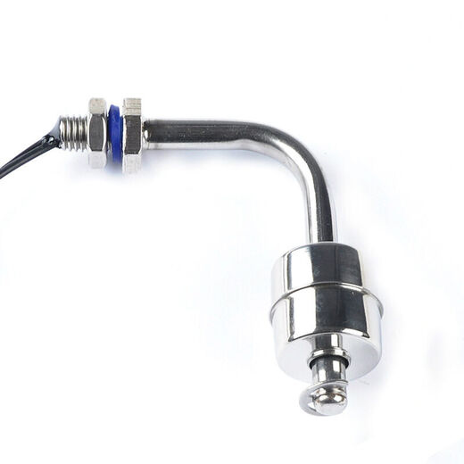 XMSJ Elecl Seitenmontierter Edelstahl kleiner Schwimmerschalter Flüssigschalter Wasserspiegel-Schalter Ellbogen Biegung Rohrstange 122 mm (ESC12210) 1A1 (unter 110 V)