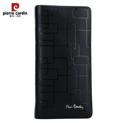 Pier Cardin Echtes Leder -Herrenhandtasche Kopfschicht Cowhide Clutch Long Herren Brieftasche Reißverschluss Handgratt große Kapazität Reißverschluss Brieftasche Spezielle Geschenkbox Verpackung klein 212*108*30mm