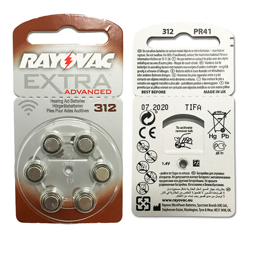 ReSound Hearing Aid Battery Liteway A312 Model Customized Machine, In-canal Battery (6 Pack)