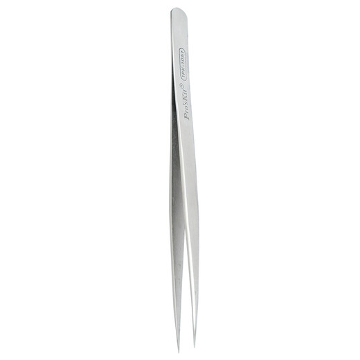 Pro sKit 1PK-105T stainless steel anti-magnetic long hard tip tweezers (140mm)