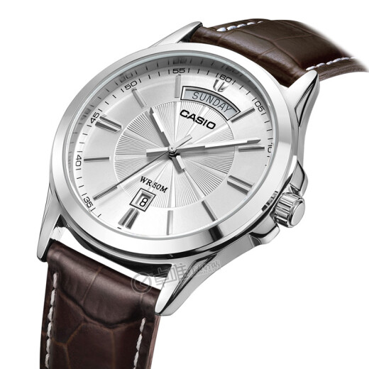 Casio (Casio) Casio (Casio) Ratio de cuarzo de negocios para hombres Ratio deportivo impermeable MTP-1381L-7av Cinturón blanco