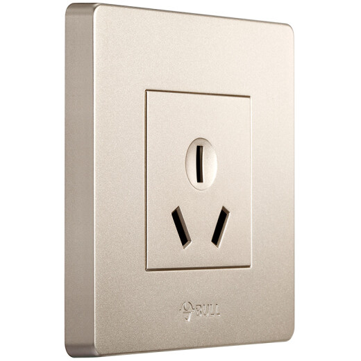 BULL wall socket G07 series 16A high-power three-hole air conditioning socket 86 type panel G07Z104 (U6) champagne gold concealed installation
