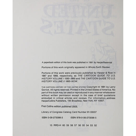 英文原版 漫画美国历史入门 Cartoon History of the United States